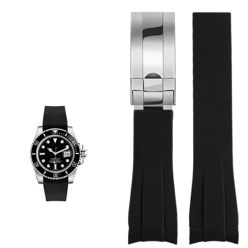 Luxury Watch Rolex - For Rolex 20mm Silicone Watch Accessories