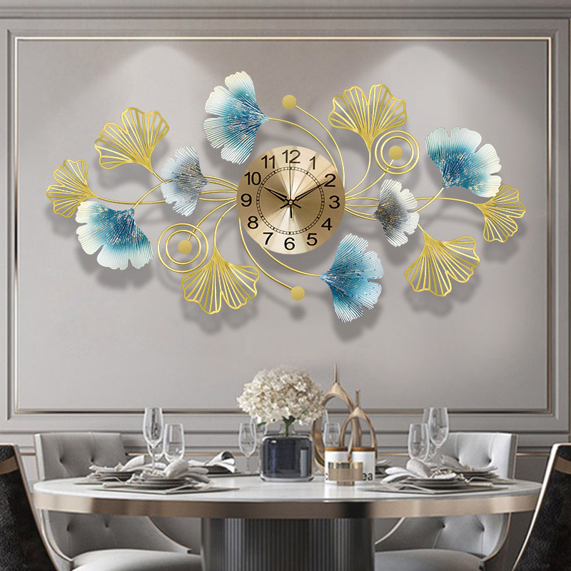 Luxury Watch Wall Clock - Simple Creative Metal Wall Clock, Mute