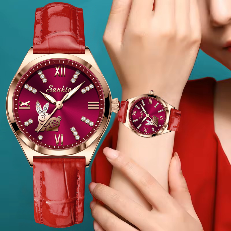 Zodiac Luxury Watch - SUNKTA Women Watch Creative Zodiac dial