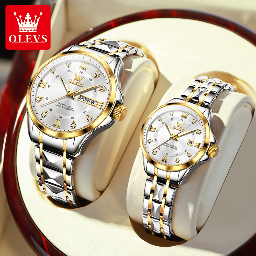 Luxury Watch Price - OLEVS 2906 Couple Watch Original Roman