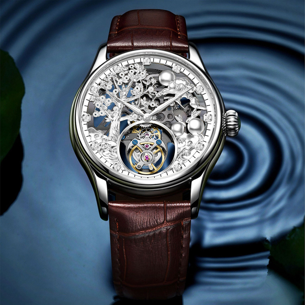 Zodiac Luxury Watch - AESOP Real Tourbillon Mechanical Man Watches
