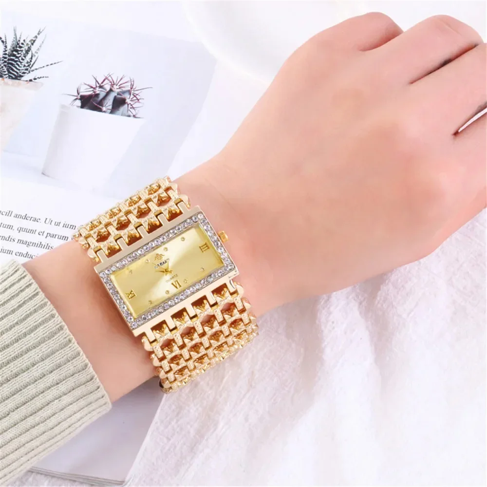 Luxury Watch Square - Women's Fashion Luxury Square Diamond Quartz