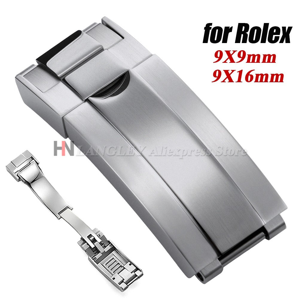 Luxury Watch Rolex - 9x9mm 316L Stainless Steel Double Safety