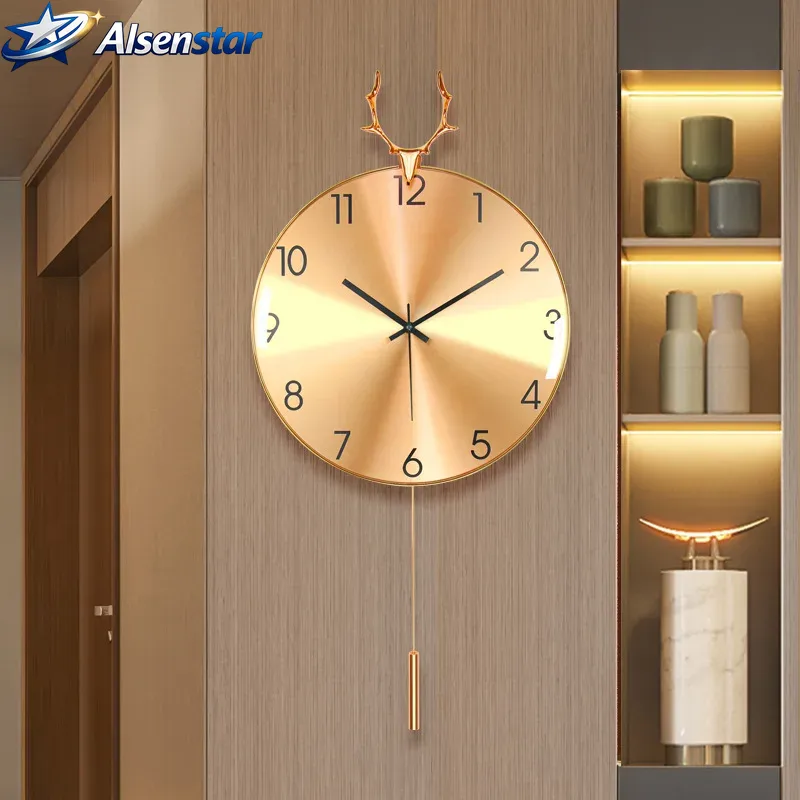 Nordic Luxury Wall Clock for H - Luxury Watch Wall Clock 评论和价格