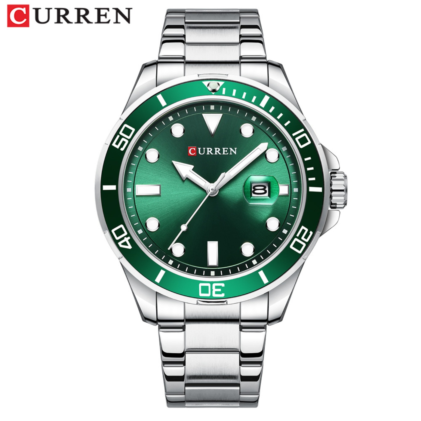 CURREN New Green Water Ghost S - Luxury Watch Brand 评论和价格