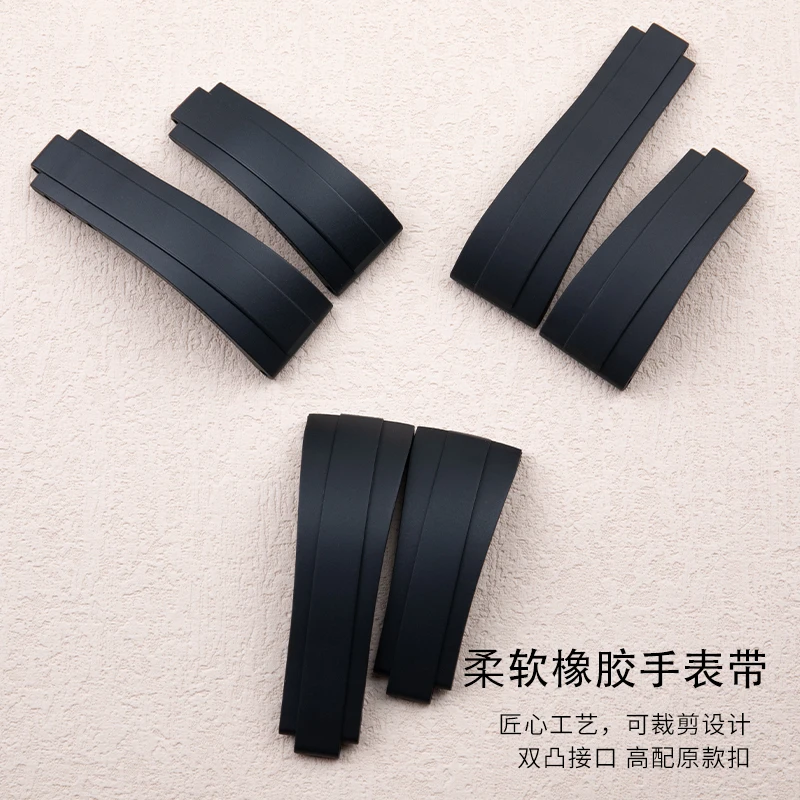 Rubber Short Buckle Watchband  - Luxury Watch Rolex 评论和价格