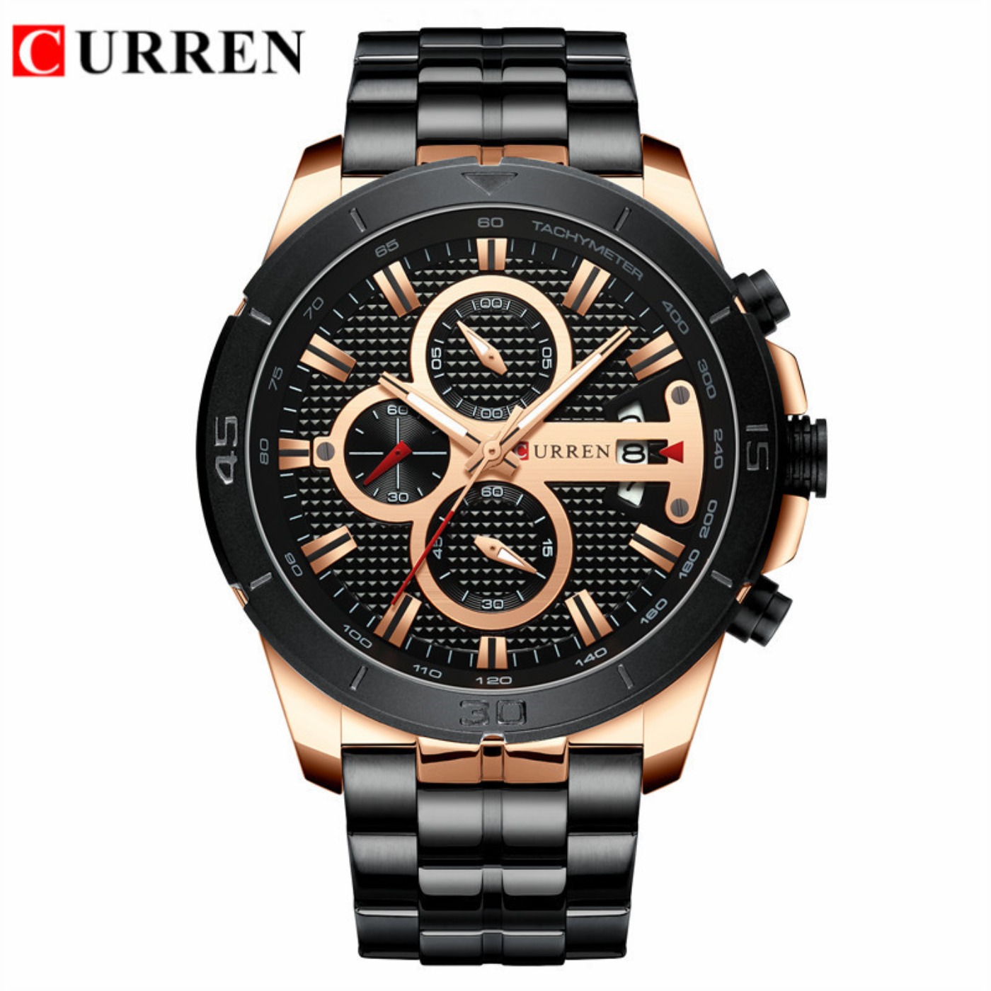 CURREN Watch Men Waterproof Ch - Luxury Watch Brand 评论和价格