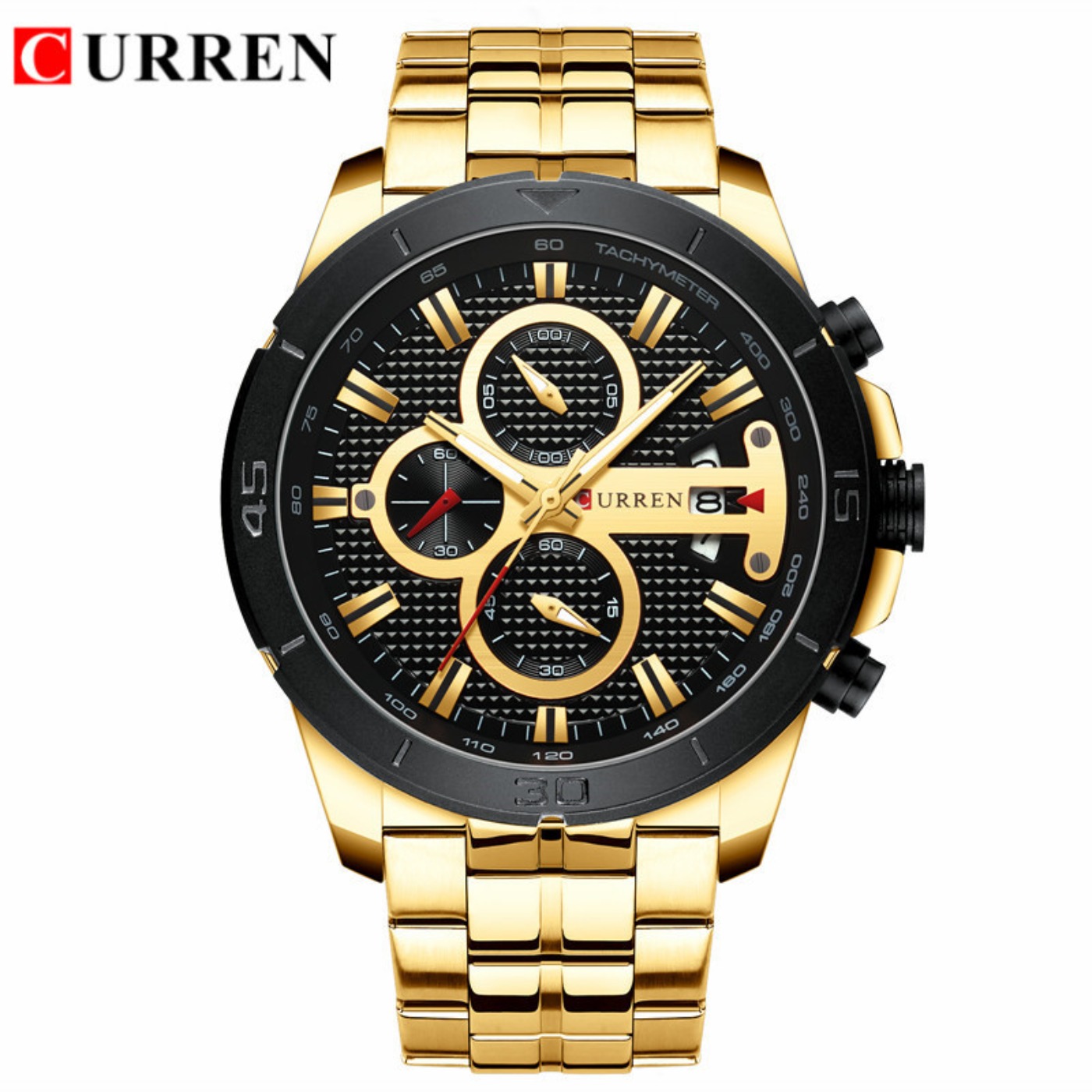 CURREN Watch Men Waterproof Ch - Luxury Watch Brand 评论和价格
