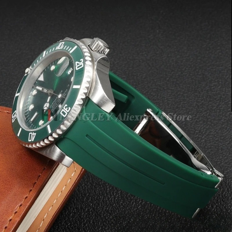 20mm 21mm 22mm Curved End Sili - Luxury Watch Rolex 评论和价格
