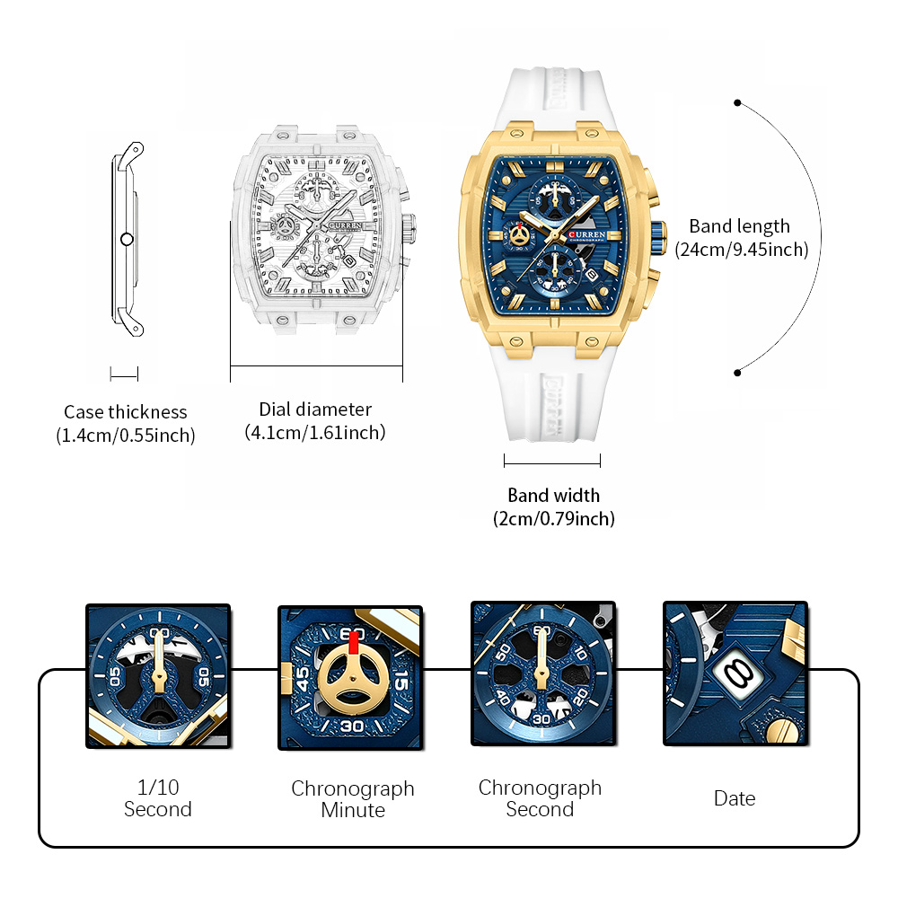 CURREN Luxury Vintage Watch fo - Luxury Watch Price 评论和价格
