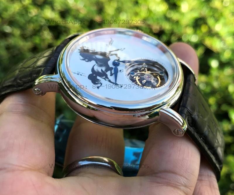 Enamel dial men's mechanical w - Zodiac Luxury Watch 评论和价格