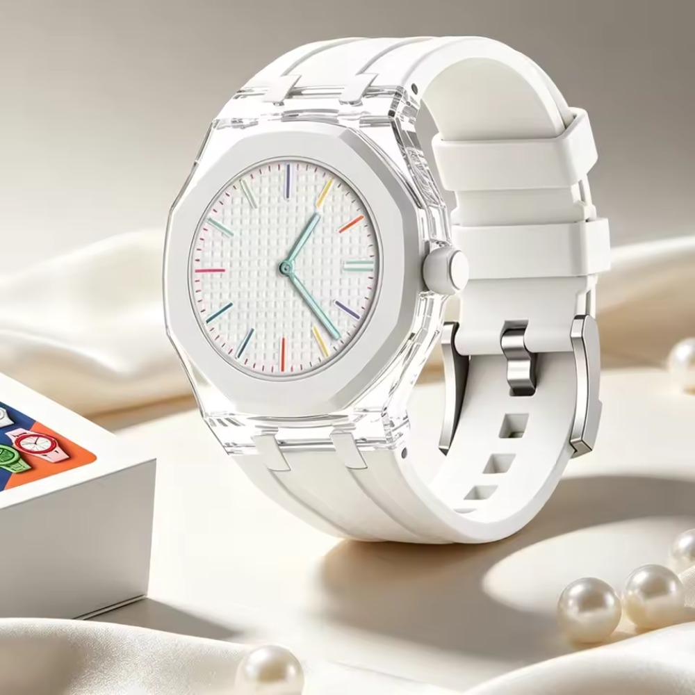 Transparent Case+Liquid Silico - Luxury X I Watch 评论和价格