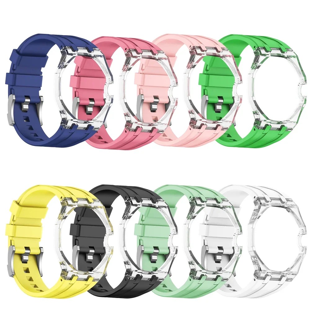 Transparent Case+Liquid Silico - Luxury X I Watch 评论和价格