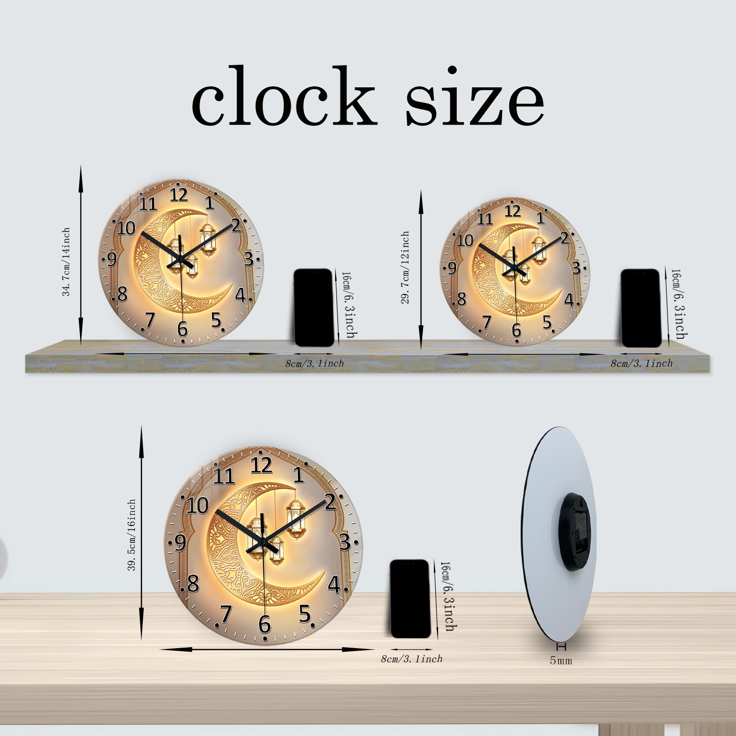 A Modern Accessible Luxury Gol - Luxury Watch Wall Clock 评论和价格