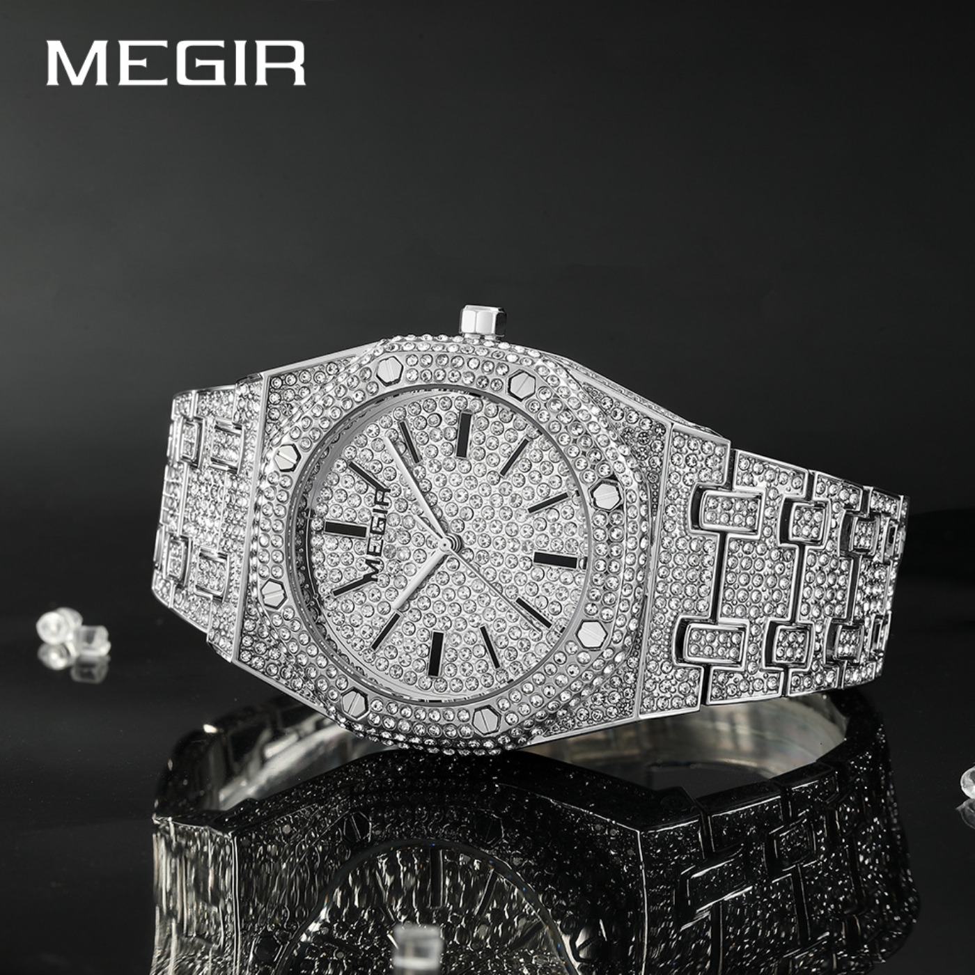MEGIR Luxury Quartz Rhinestone - Luxury Watch Brand 评论和价格