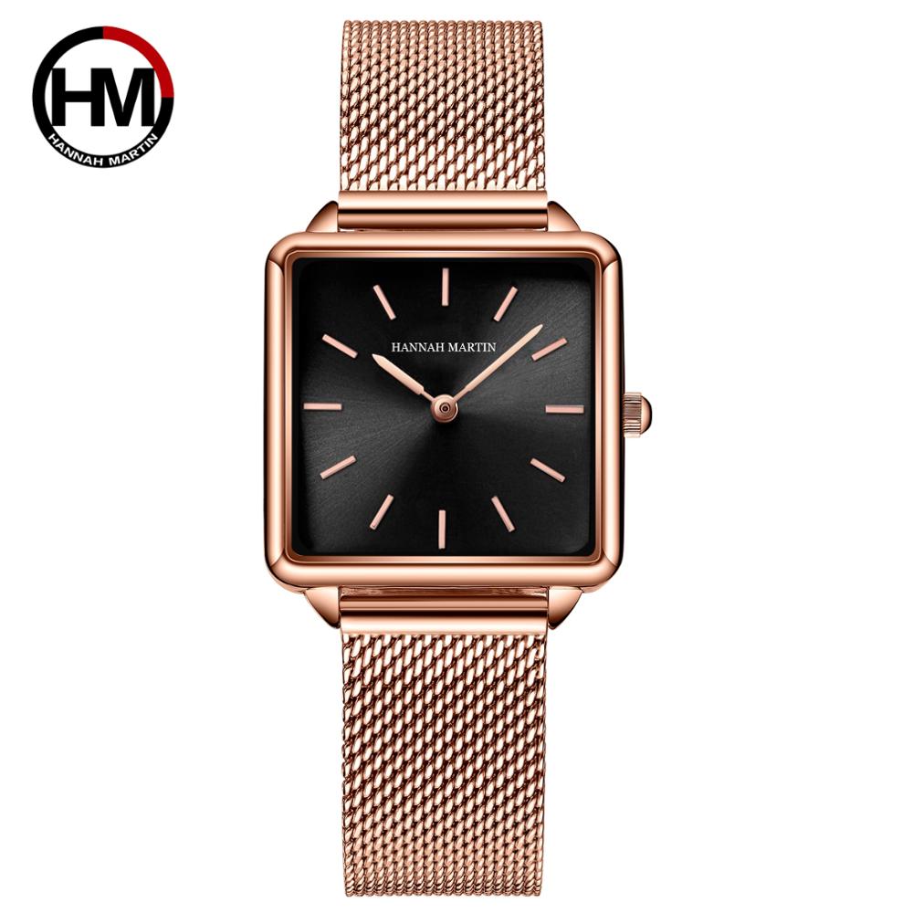 Genuine Leather Strap Japan Qu - Luxury Watch Square 评论和价格