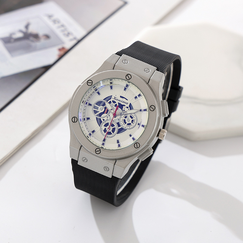 Men Stainless Steel Silicone S - Luxury Watch Store 评论和价格