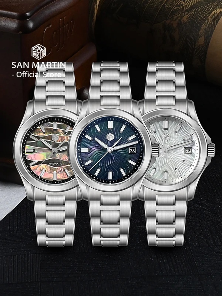 San Martin Official 39mm Guill - Guilloché Dial Watch 评论和价格