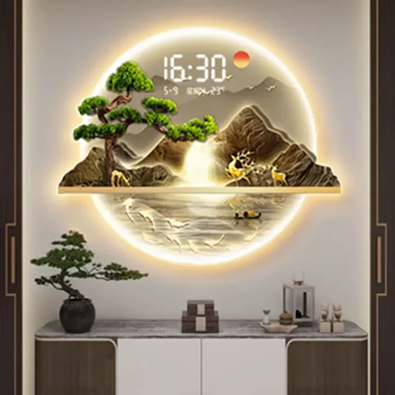 Art Mural Wall Clocks Led Livi - Luxury Watch Wall Clock 评论和价格