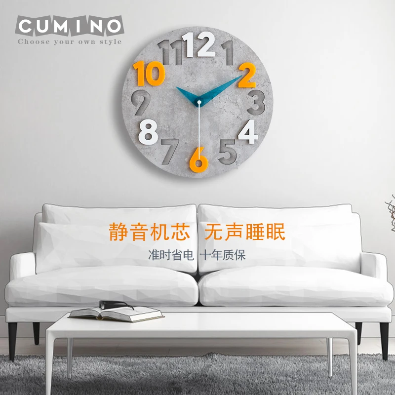Modern 3d Wall Clock Wood Cloc - Luxury Watch Wall Clock 评论和价格