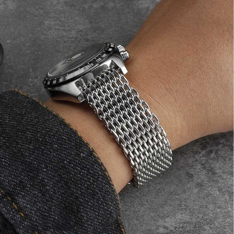 18/20/22/24mm Mesh Solid Stain - Luxury Watch Rolex 评论和价格