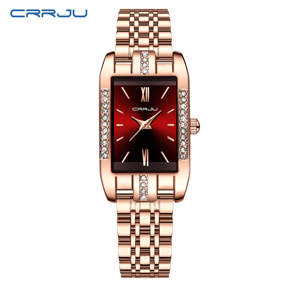 CRRJU Luxury Square Watch for  - Luxury Watch Square 评论和价格
