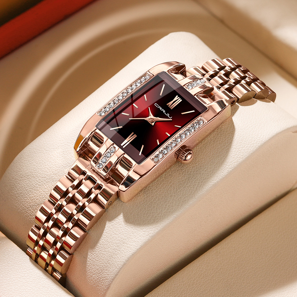 CRRJU Luxury Square Watch for  - Luxury Watch Square 评论和价格