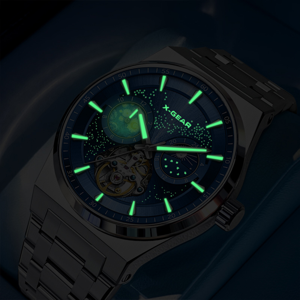 X-GEAR Flywheel Skeleton Autom - Luxury X I Watch 评论和价格