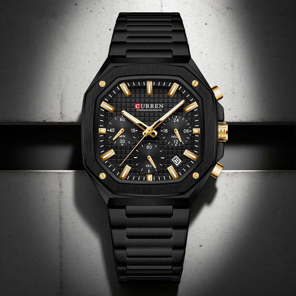 CURREN Luxury Square Chrono Wa - Luxury Watch Square 评论和价格