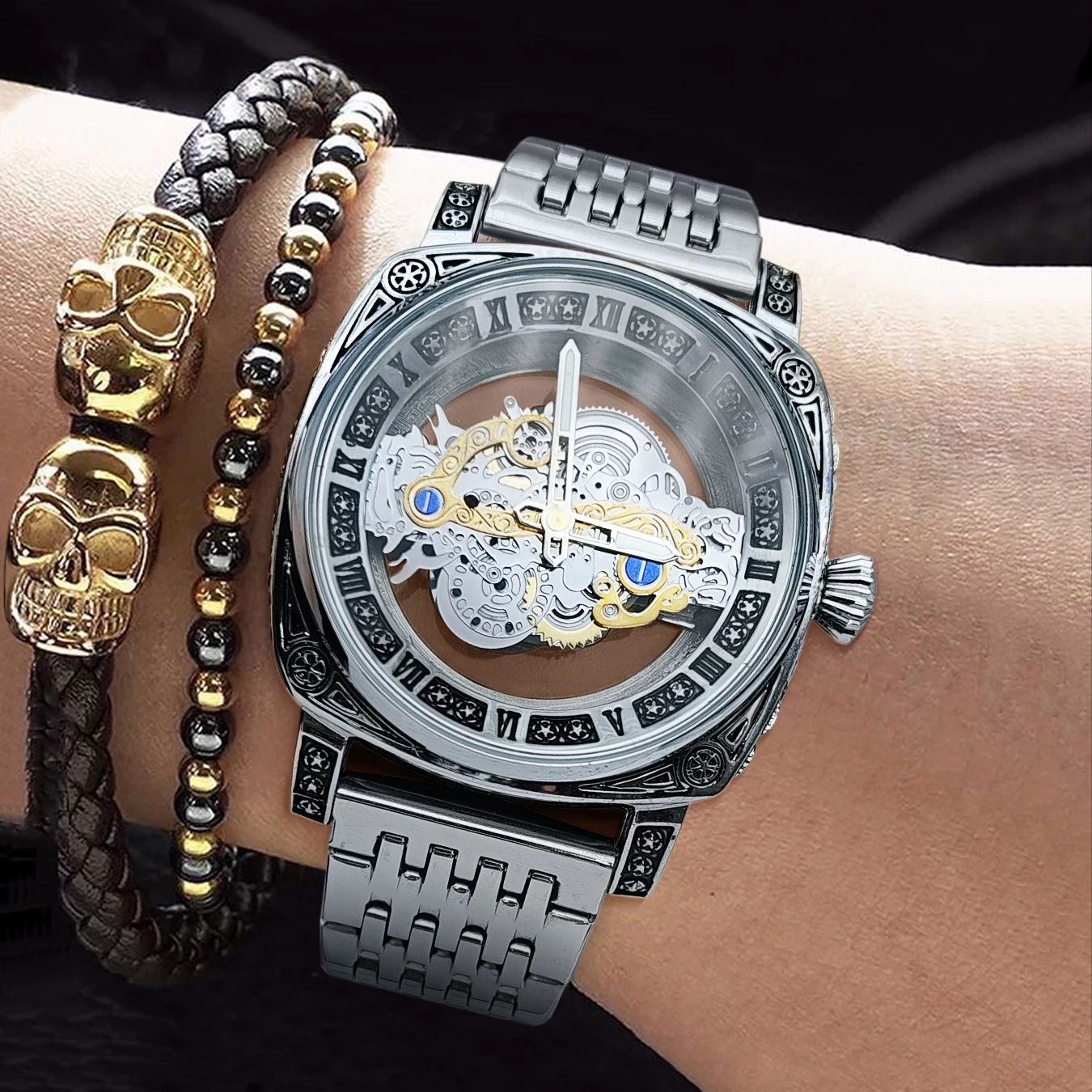 Men's Watch, Square High-End B - Luxury Watch Values 评论和价格