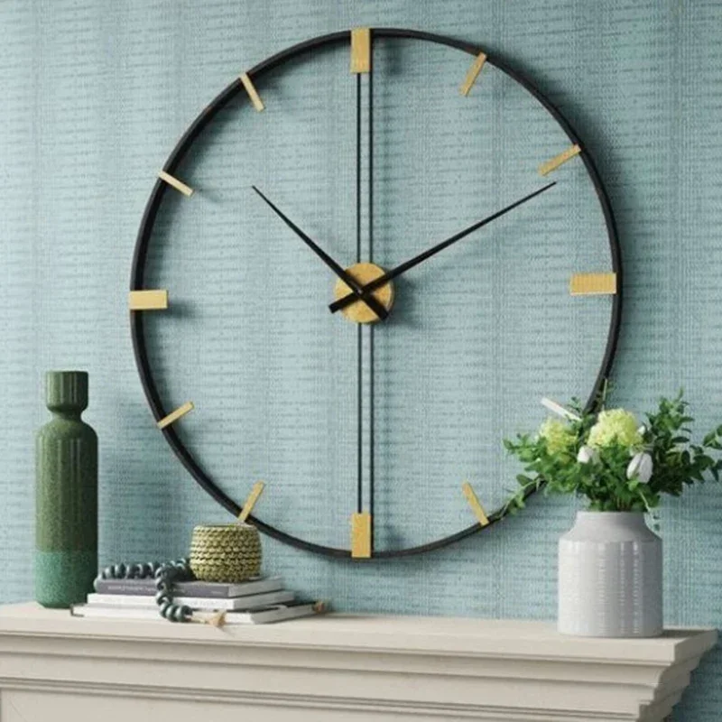 Nordic Wall Clocks Metal Wall  - Luxury Watch Wall Clock 评论和价格