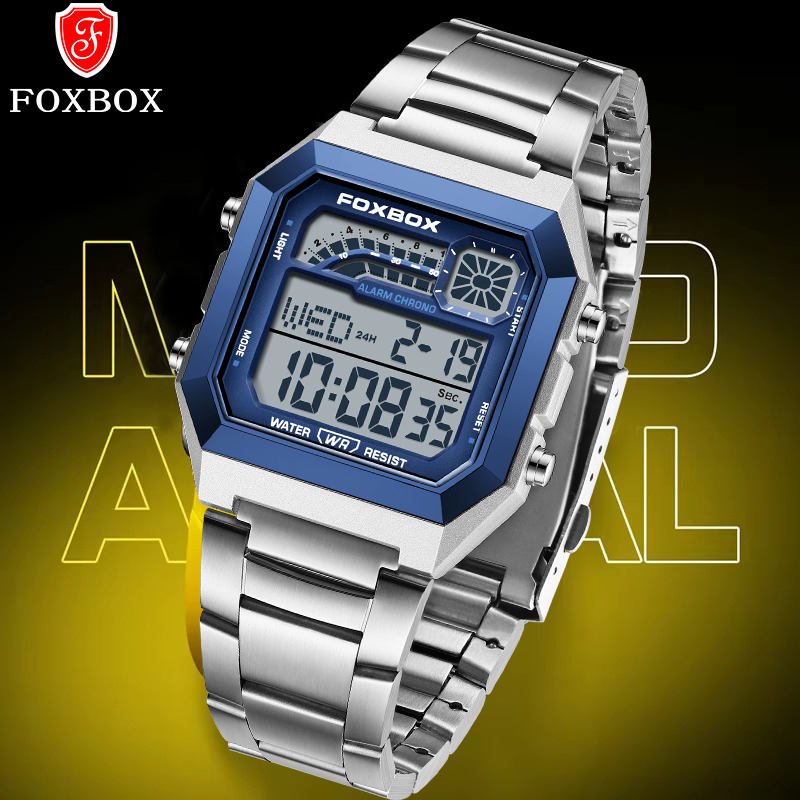 FOXBOX Fashion Luxury Digital  - Luxury Watch Square 评论和价格